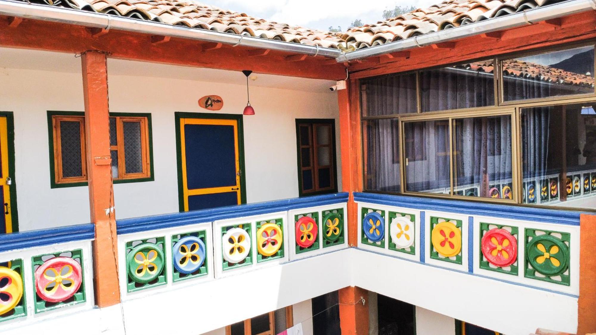 Hostal El Caminante El Cocuy Esterno foto